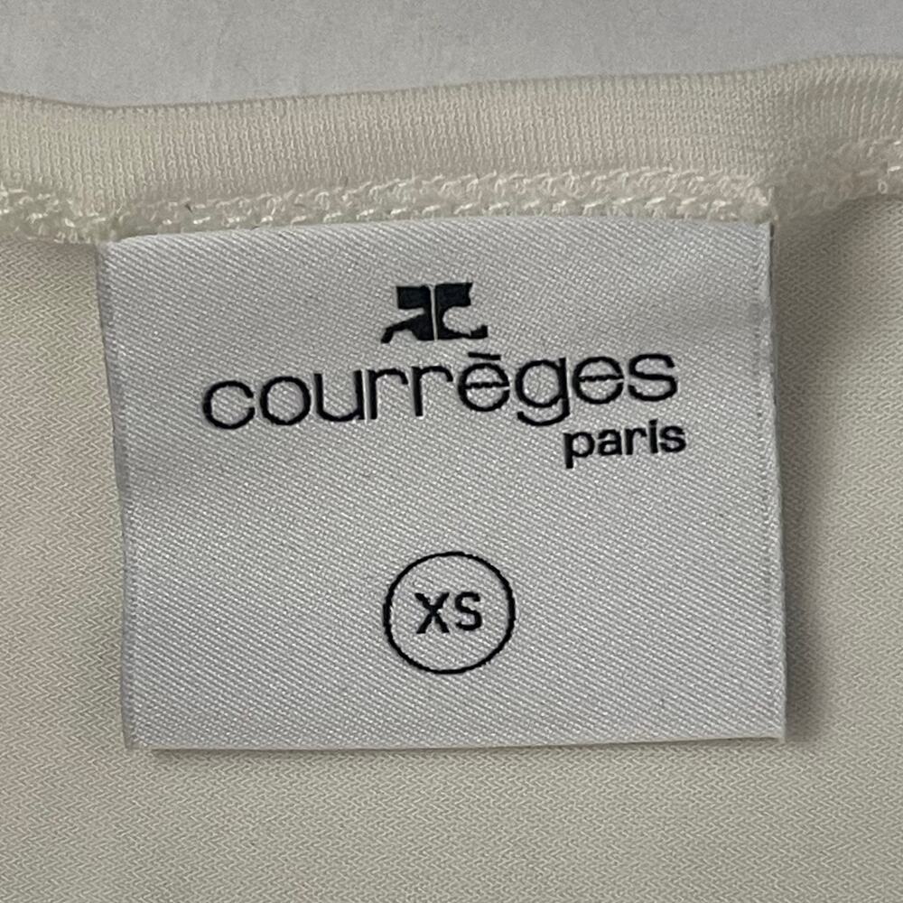 Courrèges Asymmetric Crepe Maxi Dress - White - Goddess - Luxury - Size XS - Picture 10 of 11